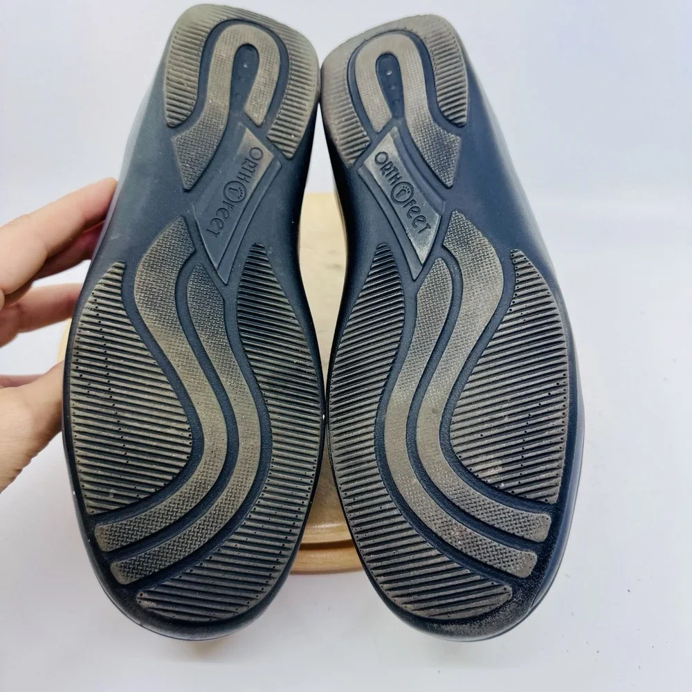 Orthofeet Sierra 711 Comfort Shoes Gray Wool Women's 7.5M Walking Shoes Ortho